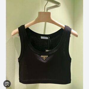 PRADA Black Jersey top - NEW! AUTHENTIC!